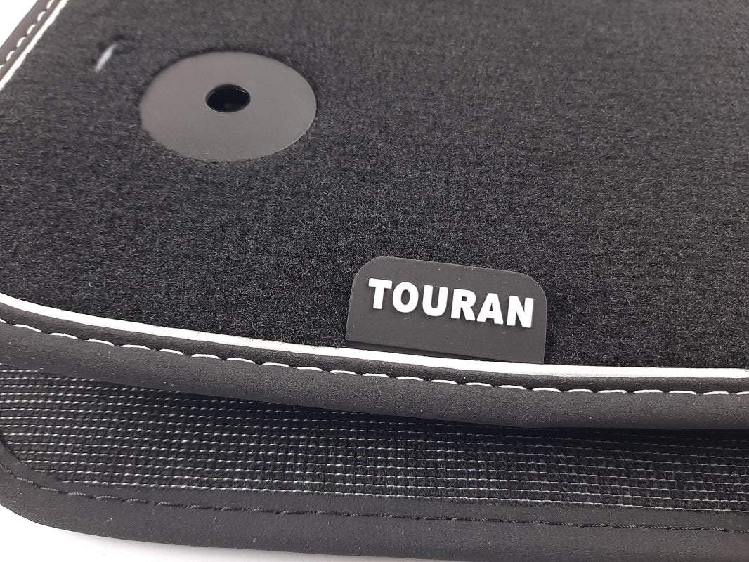 Original VW Touran 5T RHD Fußmattensatz 4-tlg Textil satinschwarz 5QC061270WGK