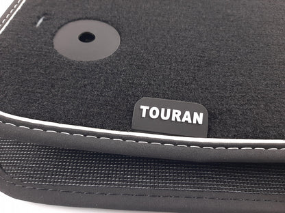 Original VW Touran 5T RHD Fußmattensatz 4-tlg Textil satinschwarz 5QC061270WGK