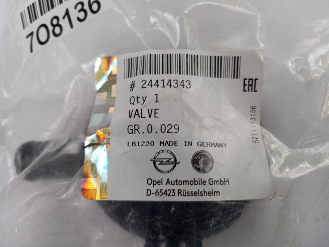 Original OPEL Astra H Zafira B Vectra C Signum Entlüfterventil 24414343