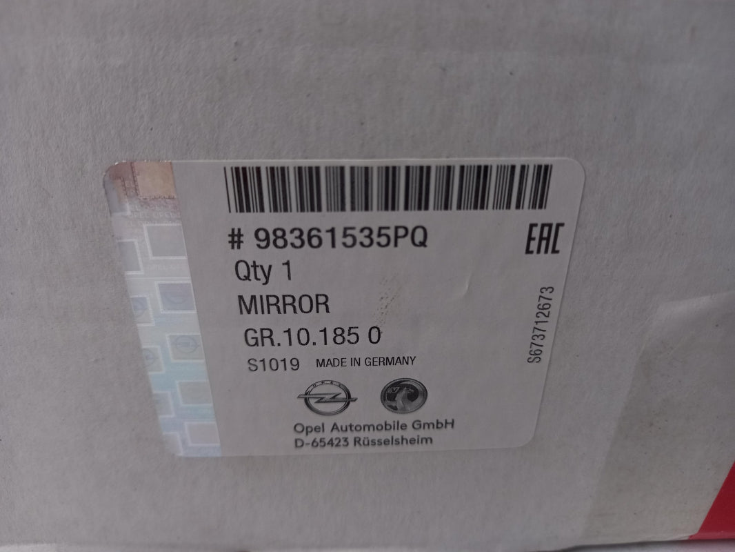 Original OE OPEL Außenspiegel Abdeckung 98361535PQ