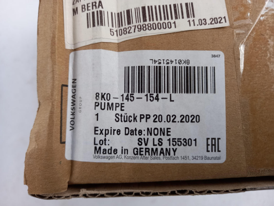 Original OE Volkswagen Servopumpe 8K0145154L