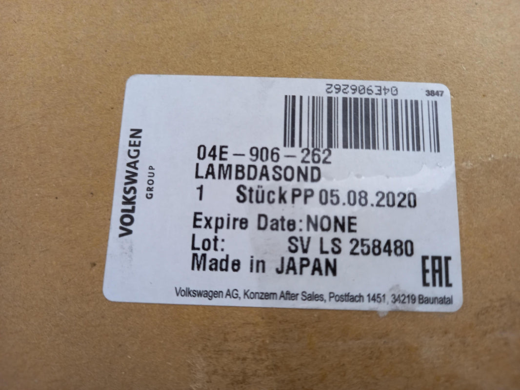 Original AUDI A3 Q2 VW Golf SEAT Ateca SKODA Octavia Karoq Lambdasonde 04E906262