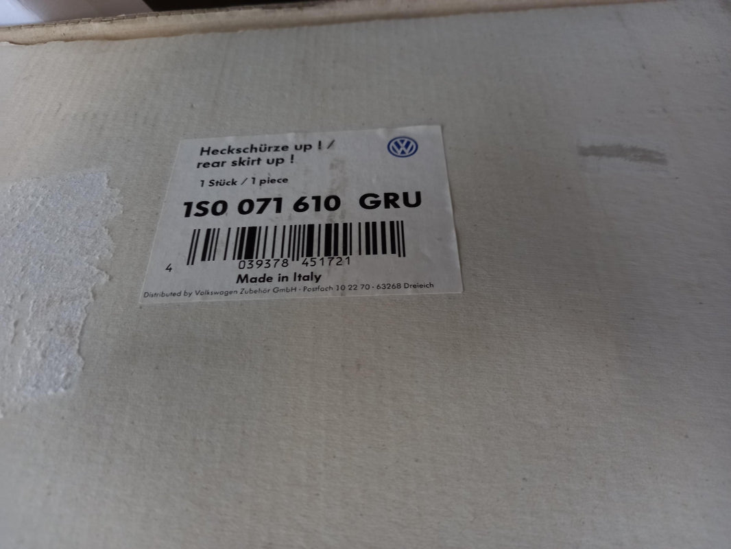 Original VW Up! 12-16 Stoßstangenspoiler hinten grundiert 1S0071610GRU