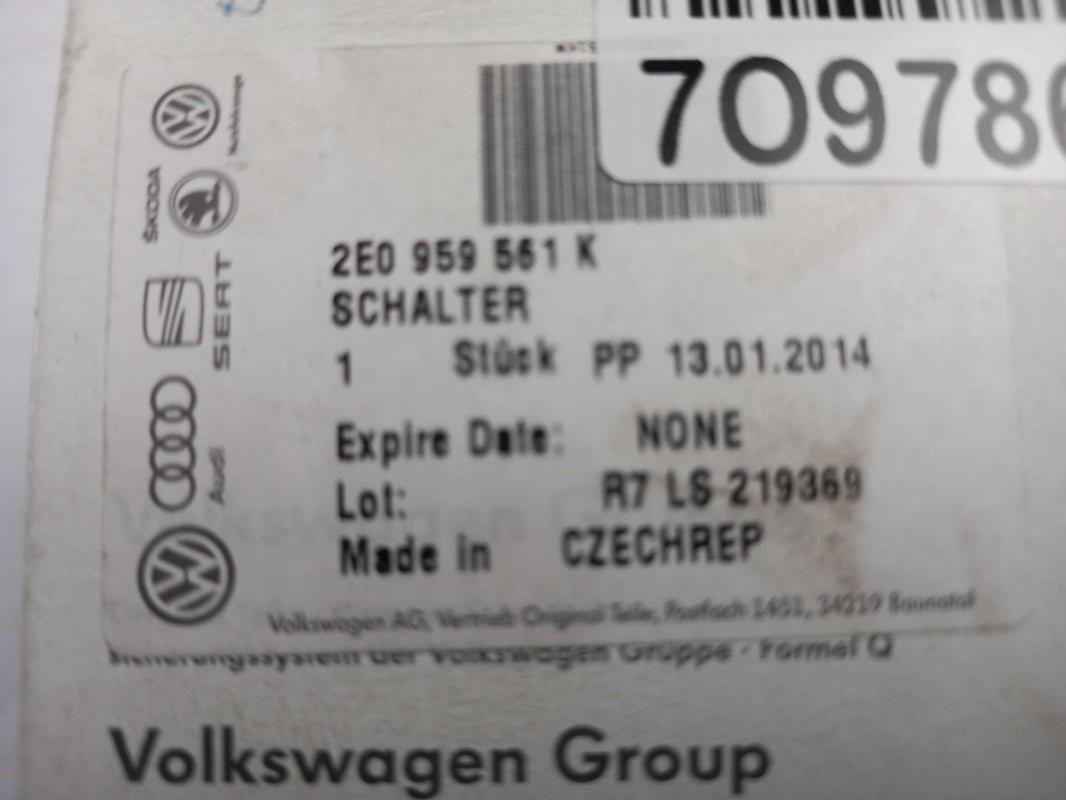 Original OE Volkswagen Scheinwerfer Schalter 2E0959561K