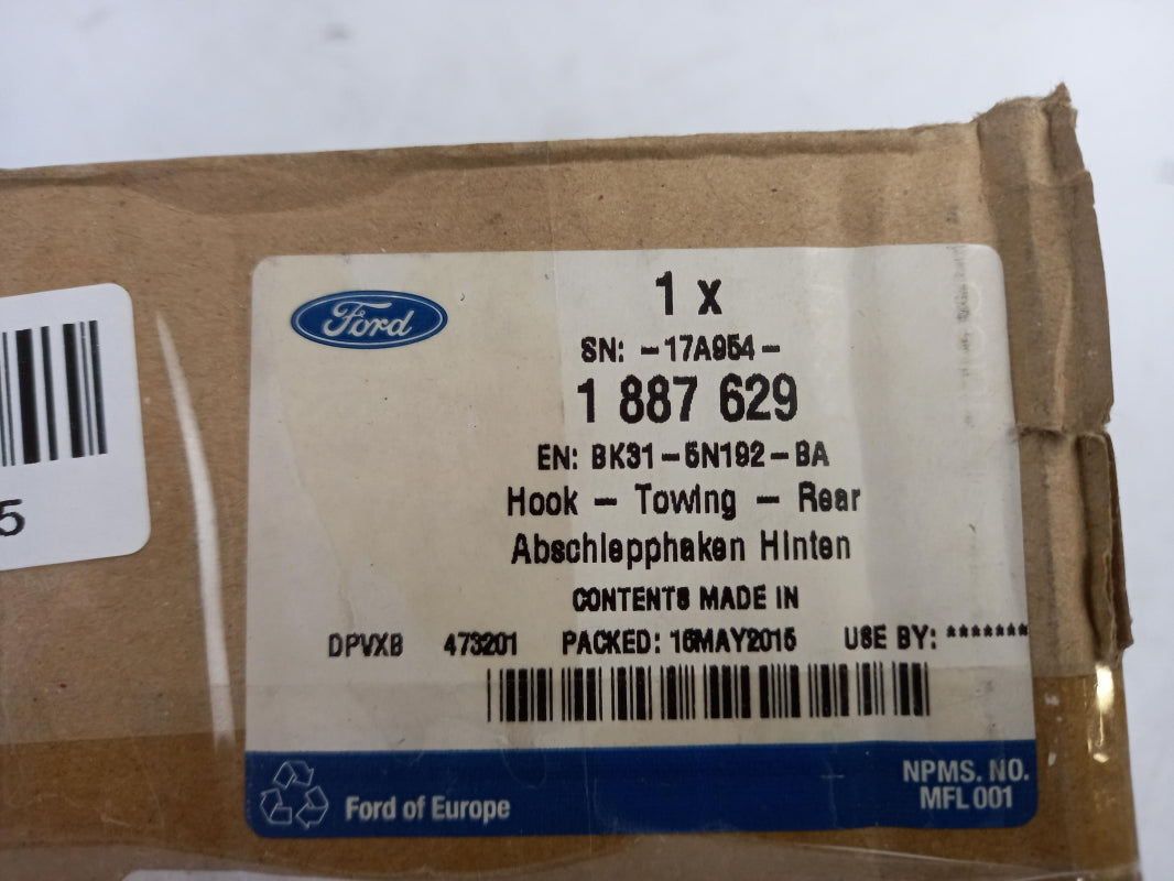 Original FORD Transit Custom Anhängerkupplung Abschlepphaken Hinten 1887629