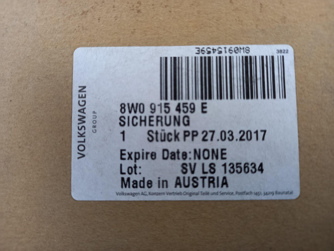 Original AUDI A4 RS4 (8W) A5 RS5 (F5) Sicherungskasten 8W0915459E