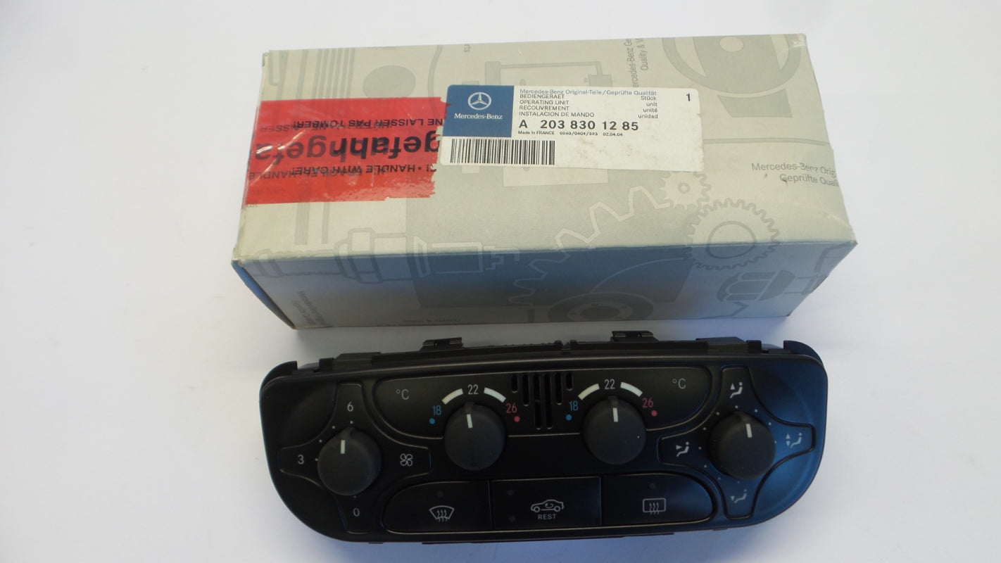 Original MERCEDES-BENZ C-klasse W203 CLC CL203 Heizungsbetätigung A2038301285