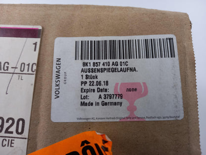 Original AUDI A4 RS4 8K Außenspiegel satinschwarz rechts 8K1857410AG01C