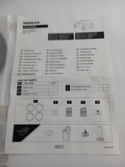 Original NISSAN Note E12 Lautsprecherringe Styling Kit 4 st. KE6003V101BP