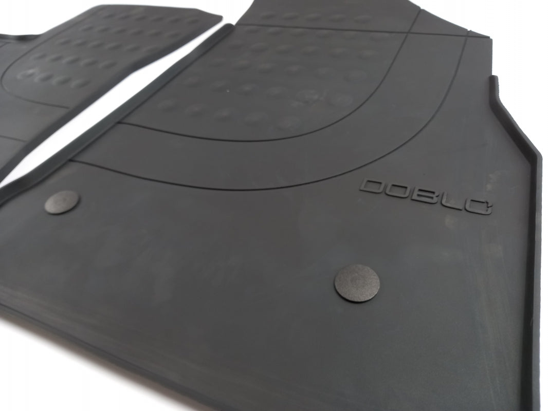 Original FIAT Doblo 2015-2022 Fußmattensatz Gummi schwarz vorne 50927566