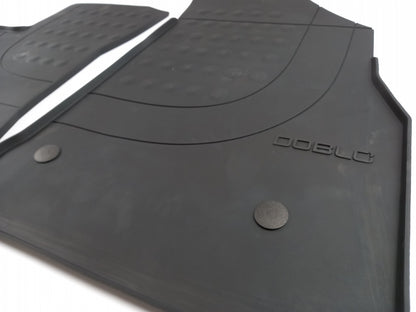 Original FIAT Doblo 2015-2022 Fußmattensatz Gummi schwarz vorne 50927566