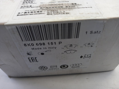 Original AUDI A4 (B8) A5 (8T 8F) Bremsbeläge Satz Vorne 8K0698151P