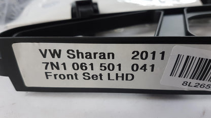 Original VW Sharan II 2011-2022 Fußmattensatz Gummi (2 Stück) Vorne 7N1061501041