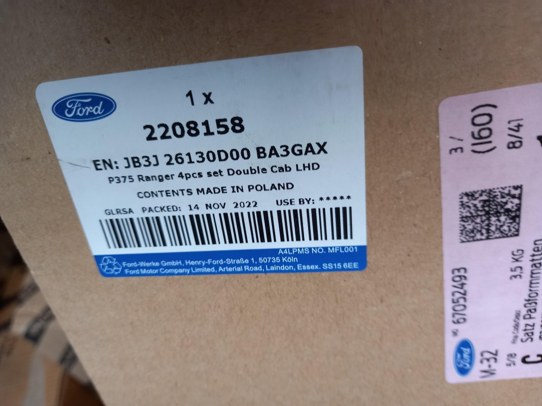 Original OE FORD Fußmattensatz 2208158