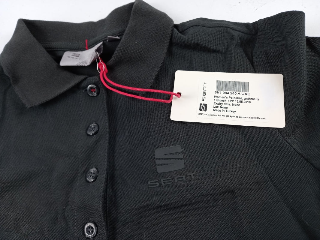 Original SEAT Poloshirt T-Shirt Damen Größe: S Anthrazit 6H1084240AGAE