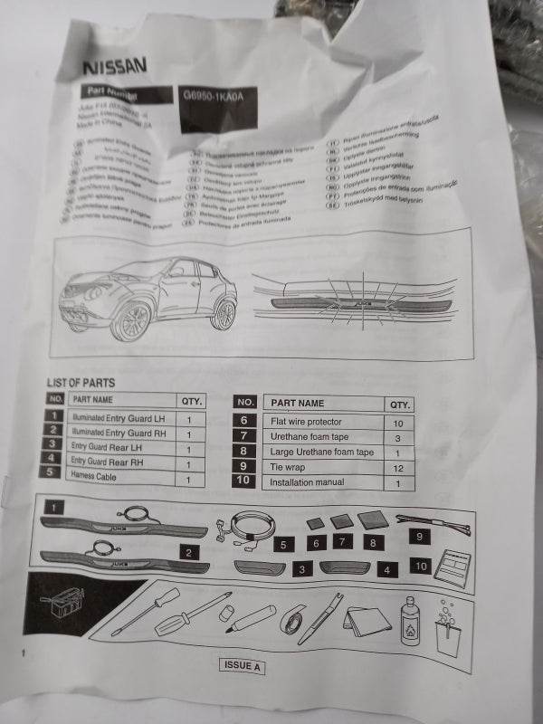 Original OE NISSAN Einstiegsleiste G69501KA0A