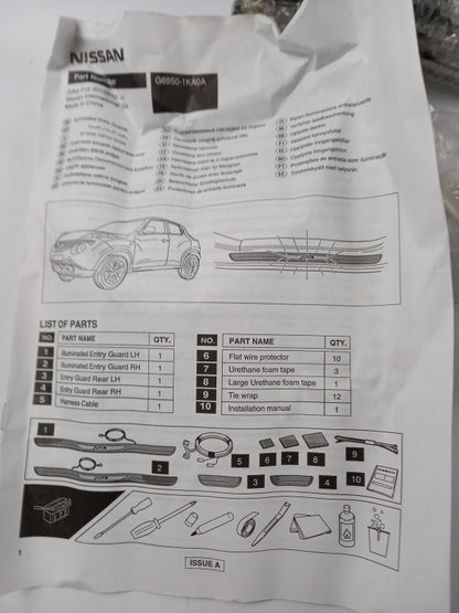 Original OE NISSAN Einstiegsleiste G69501KA0A