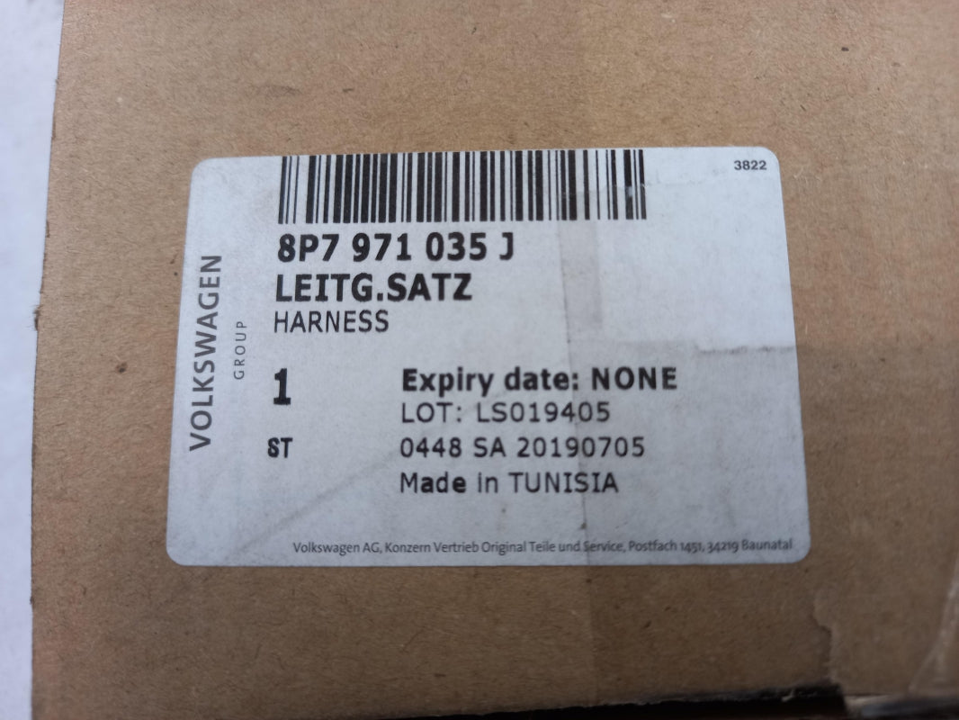 Original AUDI A3 Cabrio 8P Tür Kabelbaum vorne links 8P7971035J