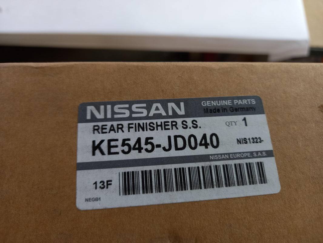 Original NISSAN Qashqai J10 Stoßstangen Zierleiste Chrom hinten KE545JD040