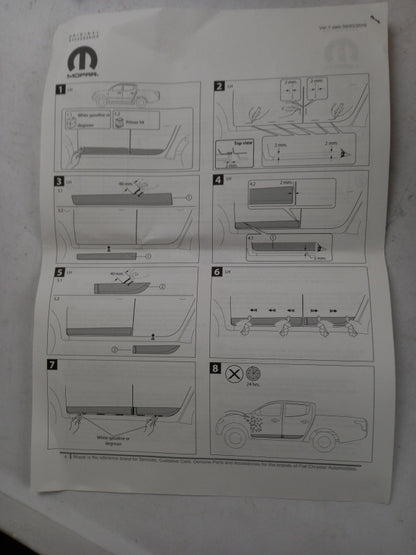 Original OE FIAT Türzierleisten Satz 71807575