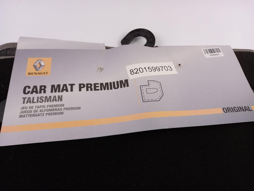 Original RENAULT Talisman (2015-2022) Fußmatten Satz Premium Schwarz 8201599703