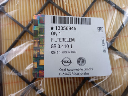 Original OPEL Meriva-B (2010-2019) Luftfilter 1.4 LPG 1.3/1.6/1.7 CDTI 13356945