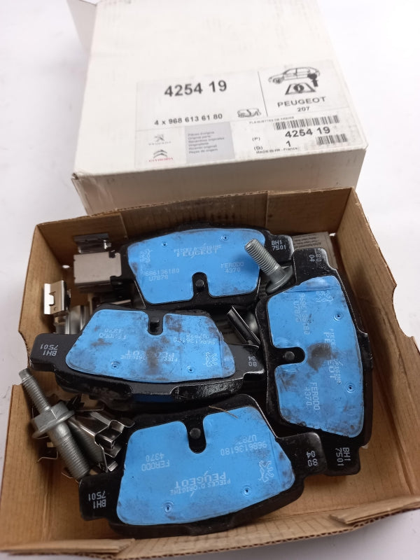 Original PEUGEOT 207 brake pads brake pads disc brake rear 425419 