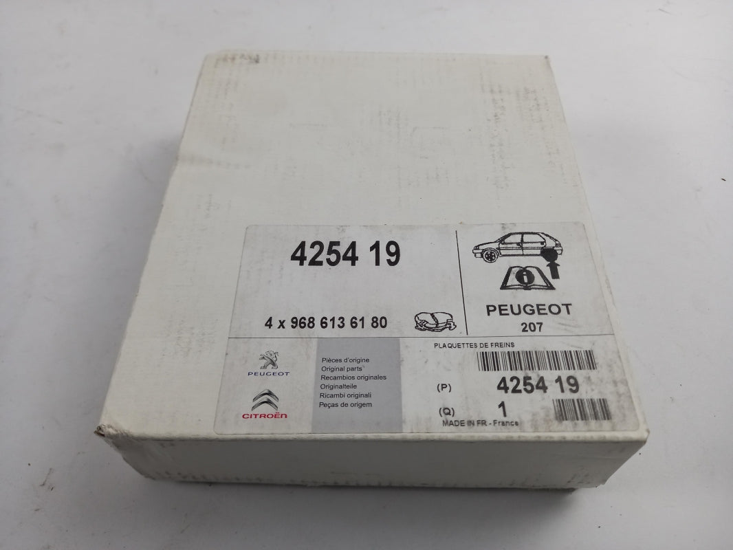Original PEUGEOT 207 Bremsbeläge Bremsklötze Scheibenbremse Hinten 425419