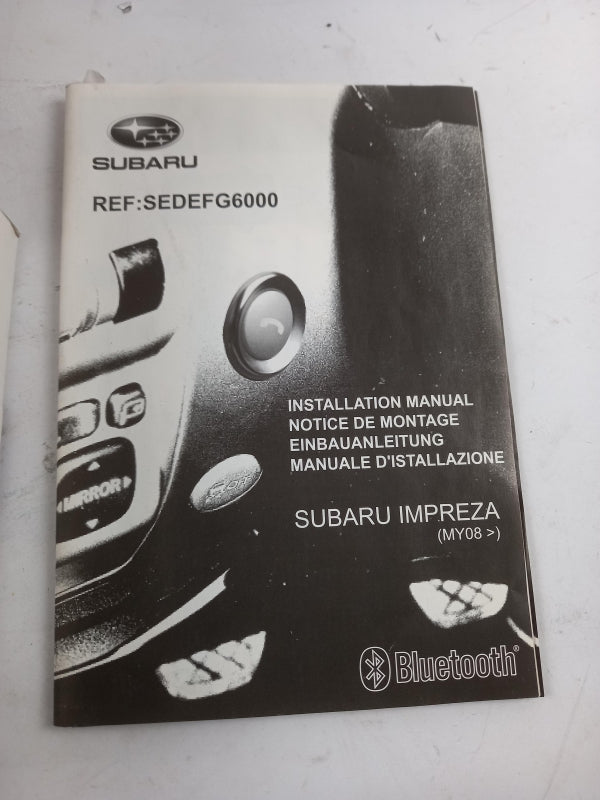 Original OE SUBARU Telefon Montagesatz SEDEFG6000