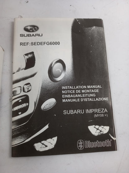 Original OE SUBARU Telefon Montagesatz SEDEFG6000