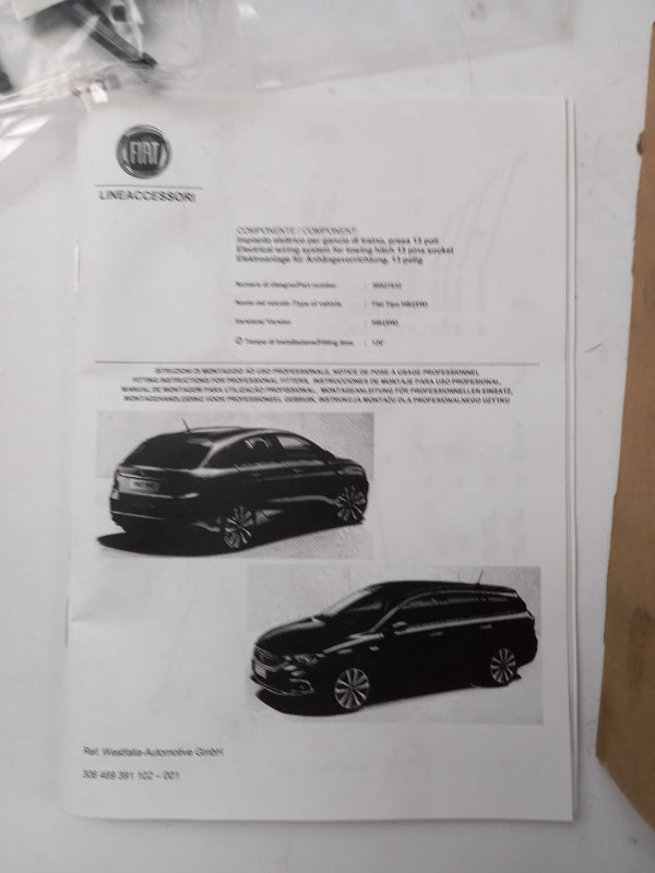 Original OE FIAT Anhängerkupplung Elektrosatz 50927832