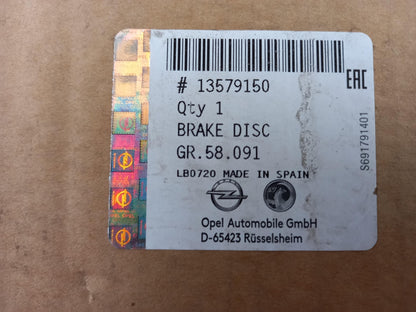 Original OPEL Insignia Bremsscheibe (1 stück) vorne 13579150