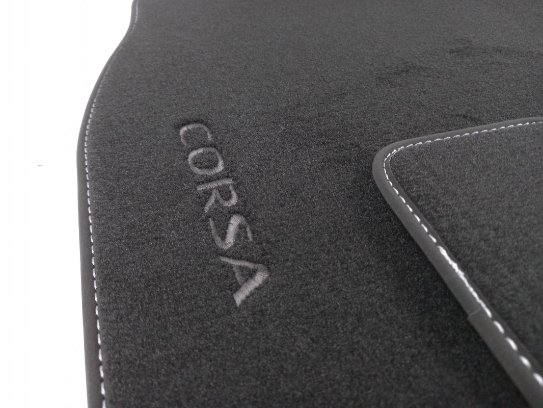 Original OPEL Corsa-E Textilmatten Fußmatten Textil 4 Stück Schwarz 39187352