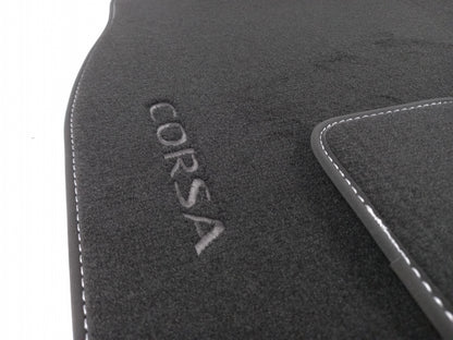 Original OPEL Corsa-E Textilmatten Fußmatten Textil 4 Stück Schwarz 39187352