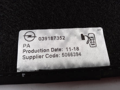 Original OPEL Corsa-E Textilmatten Fußmatten Textil 4 Stück Schwarz 39187352