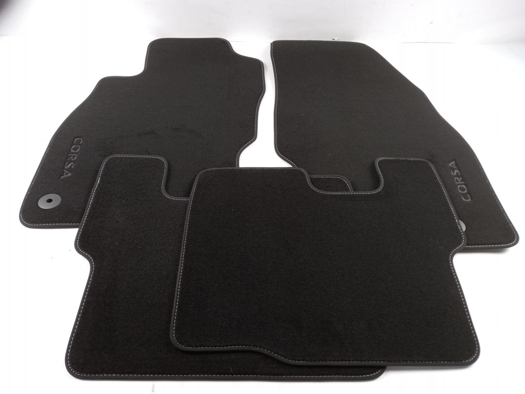 Original OPEL Corsa-E Textilmatten Fußmatten Textil 4 Stück Schwarz 39187352