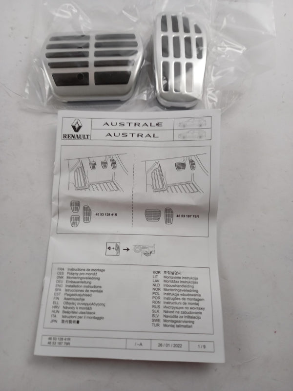 Original OE RENAULT Pedalauflagen 465318779R