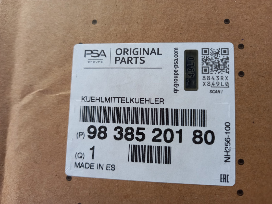 Original PSA Berlingo C4 Picasso 2 Wasserkühler 9838520180