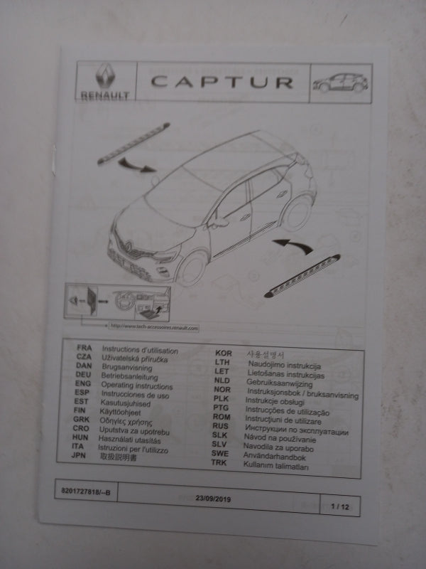 Original RENAULT Captur II (2019-) Trittbretter Schweller Satz  8201735369