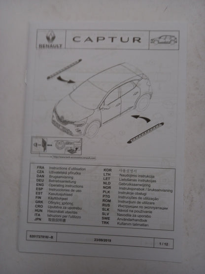Original RENAULT Captur II (2019-) Trittbretter Schweller Satz  8201735369