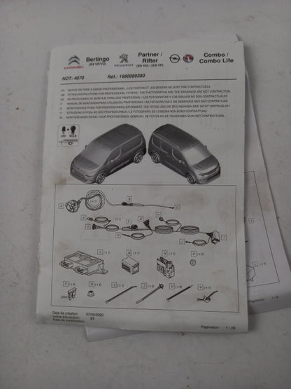 Original OE Peugeot Anhängerkupplung Elektrosatz 1682589280