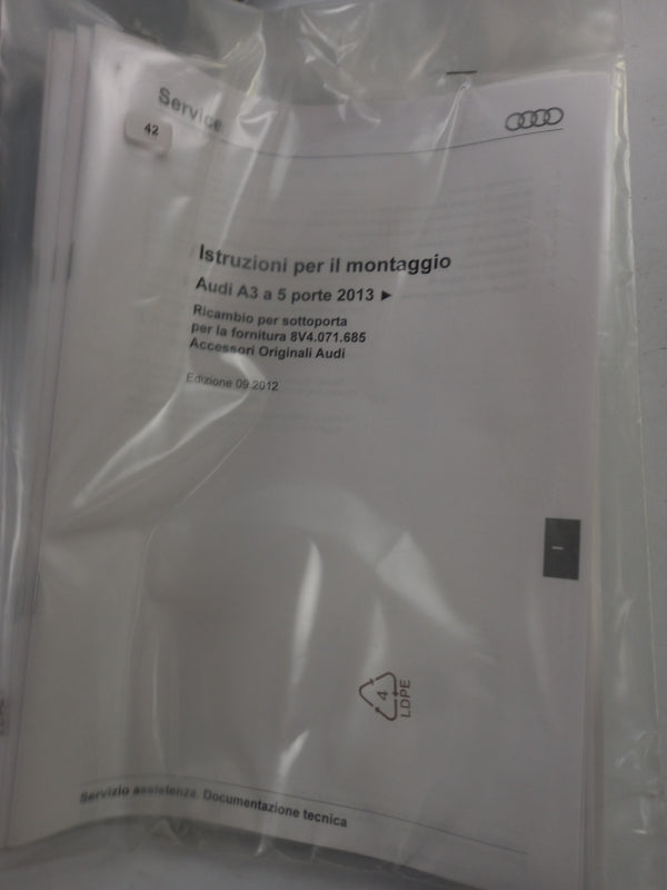 Original AUDI A3 S3 Sportback (2013-2020) Seitenschweller-Set 8V40716859AX