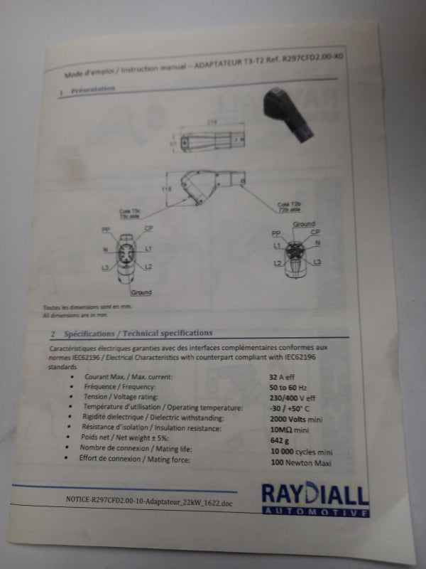 Original OE RENAULT Adapter 8201652403