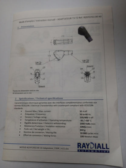 Original OE RENAULT Adapter 8201652403