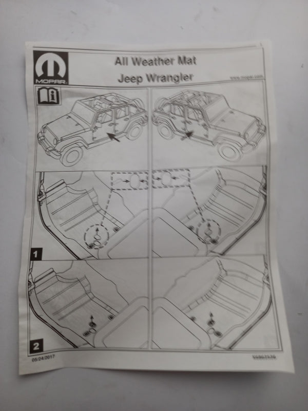 Original OE FIAT Fußmattensatz K82215202AD