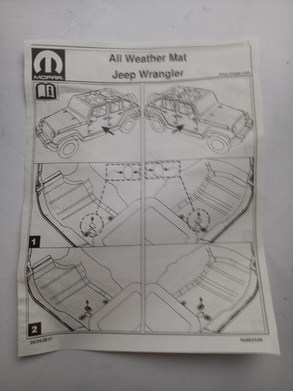Original OE FIAT Fußmattensatz K82215202AD