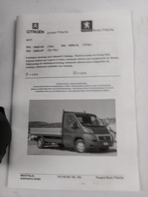 Original PEUGEOT Boxer CITROEN Jumper Anhängerkupplung Elektrosatz 13/7p 9688AL