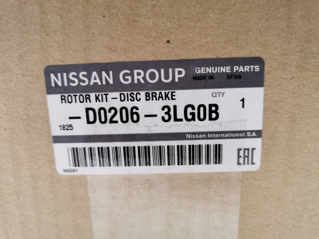 Original NISSAN NV200 Bremsscheibensatz (2 Stück) vorne D02063LG0B