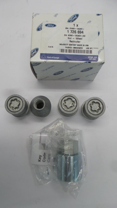Original FORD C-Max II Fiesta VI Focus II-III Radmuttern Satz M12x1,5 1726694