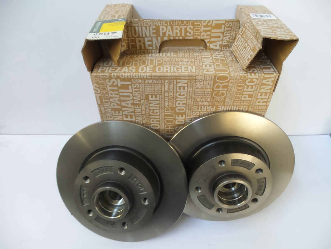 Original RENAULT Megane III Bremsscheibensatz (2 stück) hinten 432001539R
